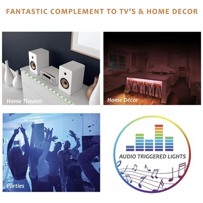 Xtreme - Sound Activated Multi-Color LED Strip – 6ft