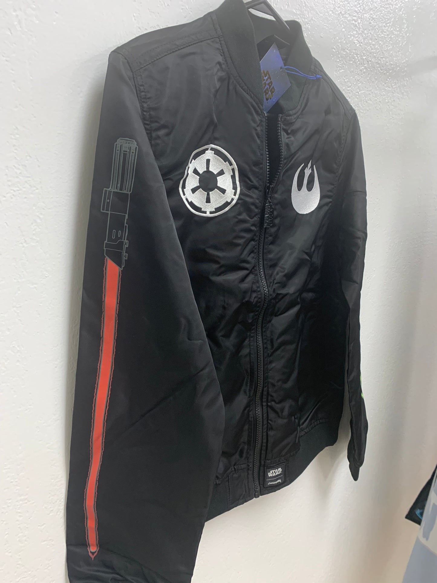 STAR WARS - Star Wars Glow Light Saber Bomber Jacket