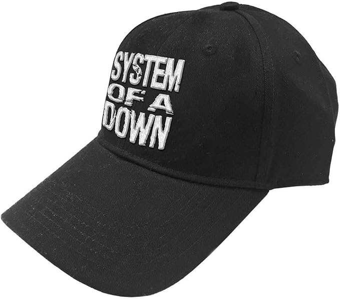 System Of A Down Stacked Band Logo Official Black Unisex Snapback Cap
