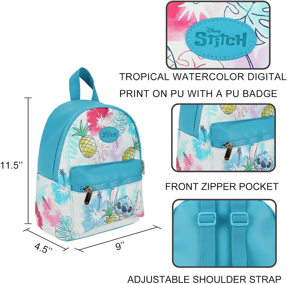 LILO & STITCH - Island Inspired Stitch Mini 11" Backpack