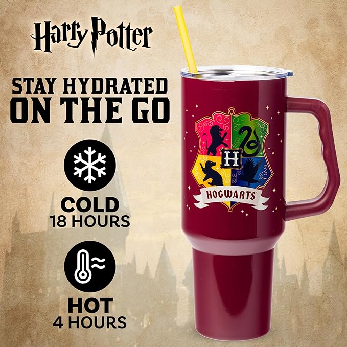HARRY POTTER - Harry Potter 40oz Steel Tumbler - Hogwarts