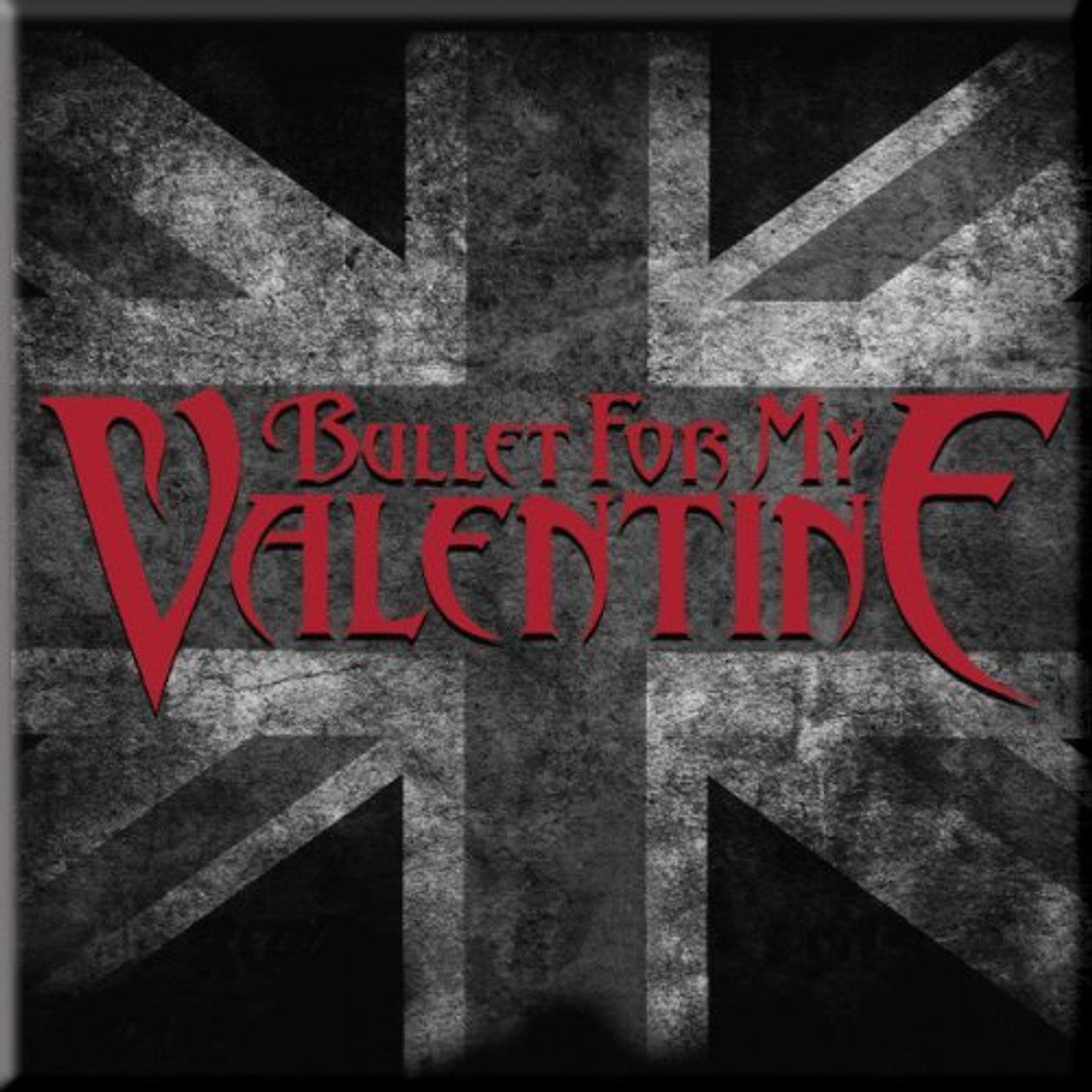 BULLET FOR MY VALENTINE - Fridge Magnet: UK Flag