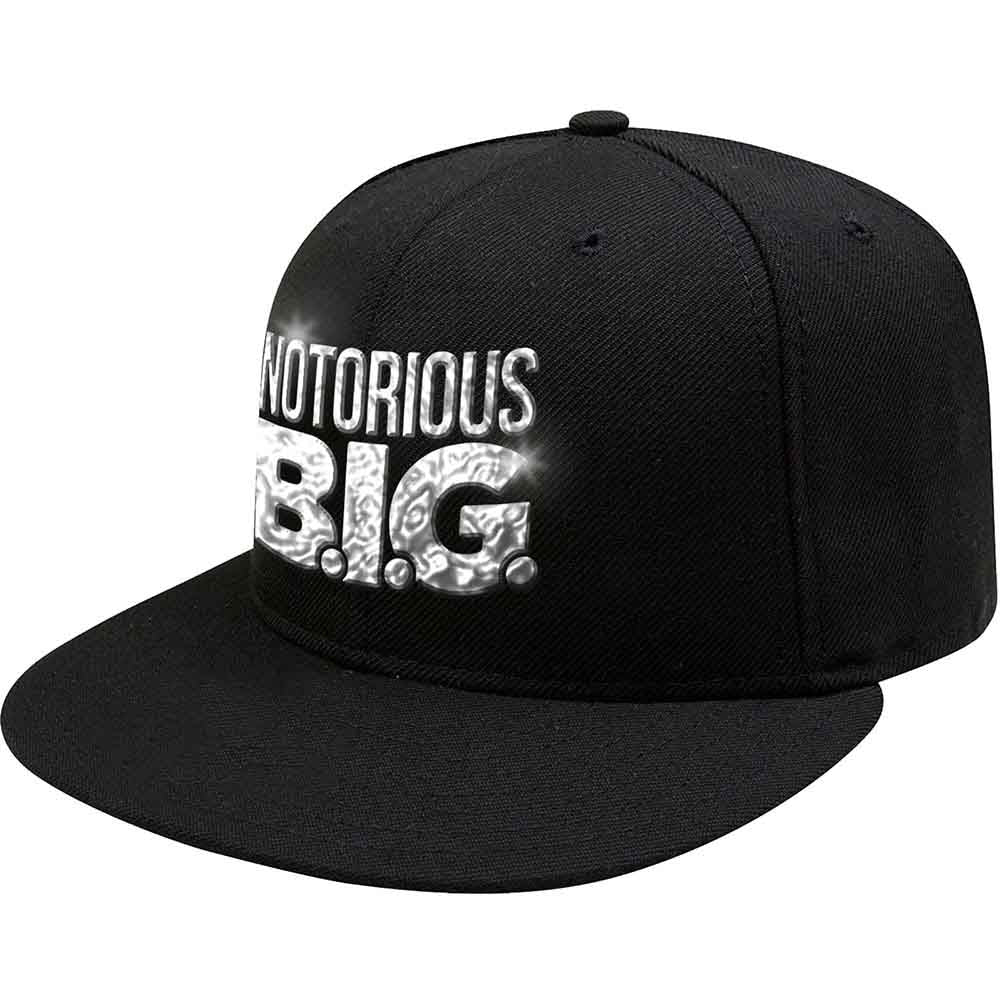 Notorious B.I.G. Unisex Baseball Cap: Text Logo (Black)