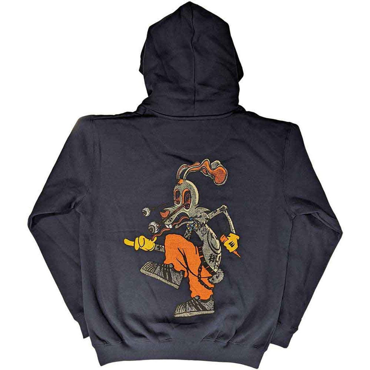 BLINK-182 - Unisex Pullover Hoodie: Roger Rabbit (Navy Blue) (Back Print)