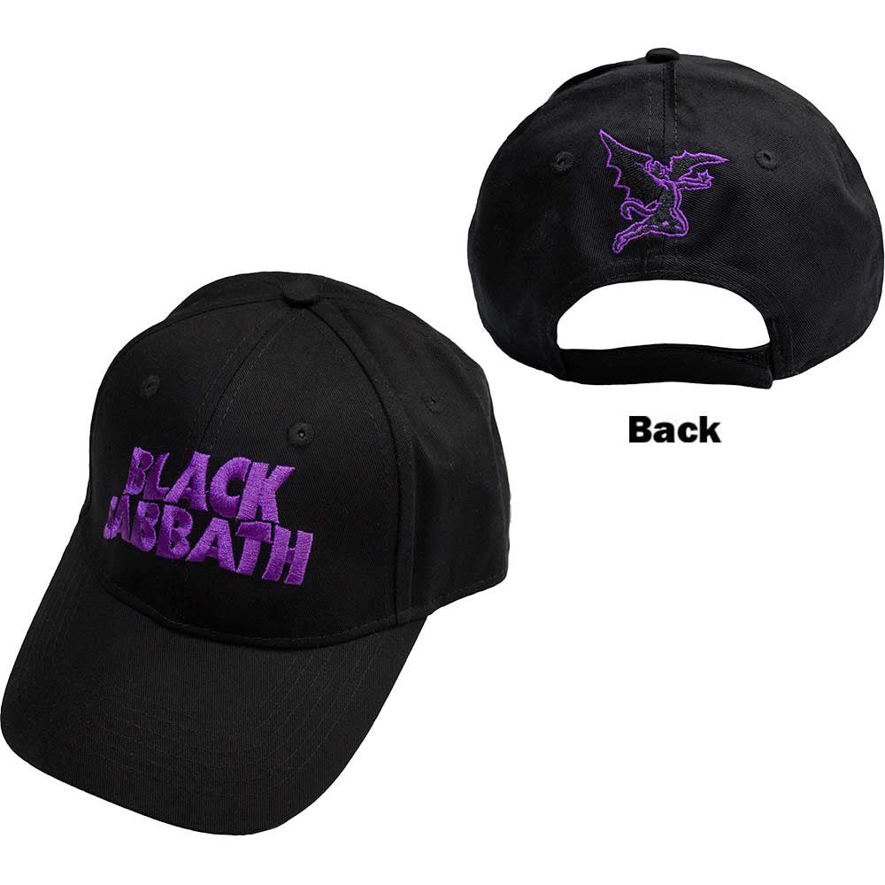 BLACK SABBATH - Black Sabbath Unisex Baseball Cap: Demon & Logo (Black)