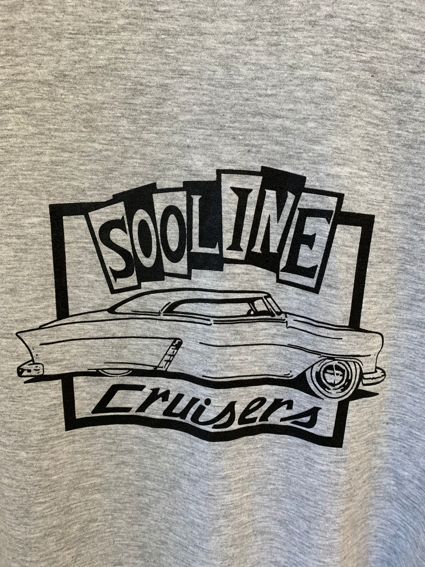 Sooline Cruisers T-Shirt - Black and White - Sedan - Youth Large and X-Small