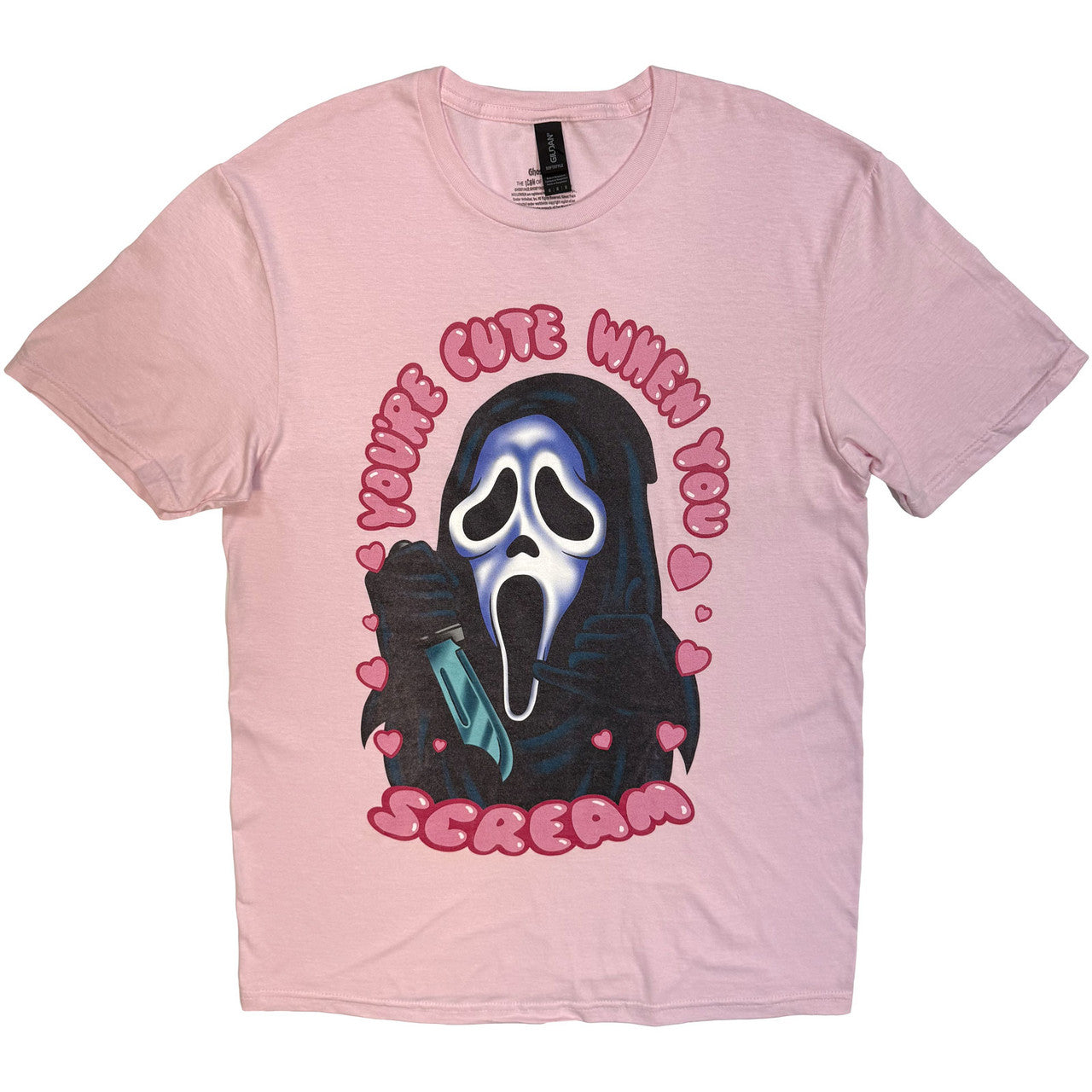 GHOSTFACE - Ghostface Unisex T-Shirt: You're Cute When You Scream (Black)