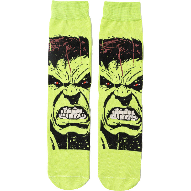 MARVEL UNIVERSE - The Hulk Crew Socks (light green)