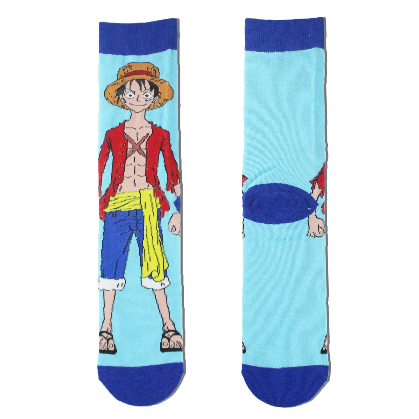 ONE PIECE - Monkey D. Luffy Crew Socks (Blue)