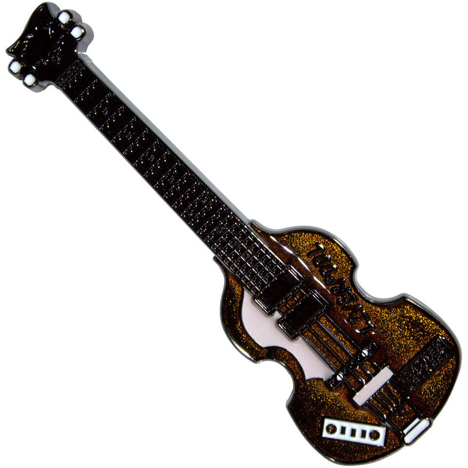 Rock Off Fridge Magnet: Mathew Street Brown Bass