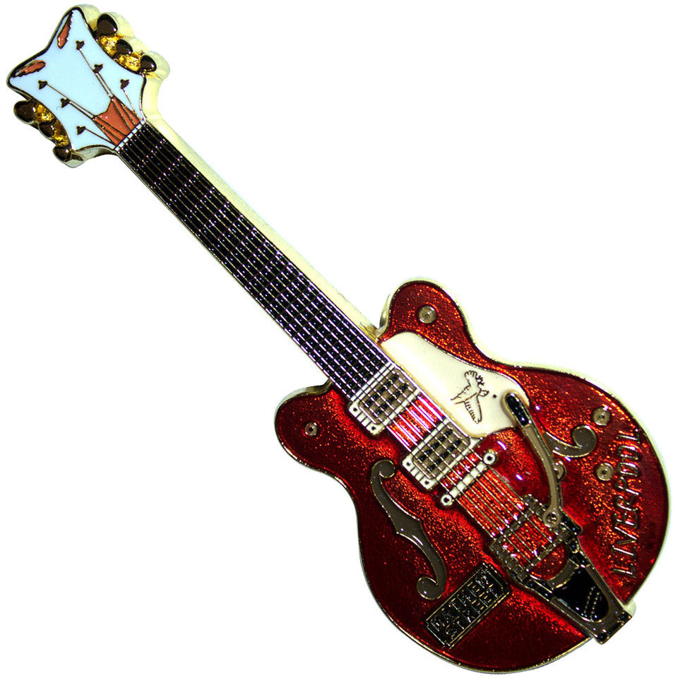 Rock Off Fridge Magnet: Mathew Street Rust Guitar