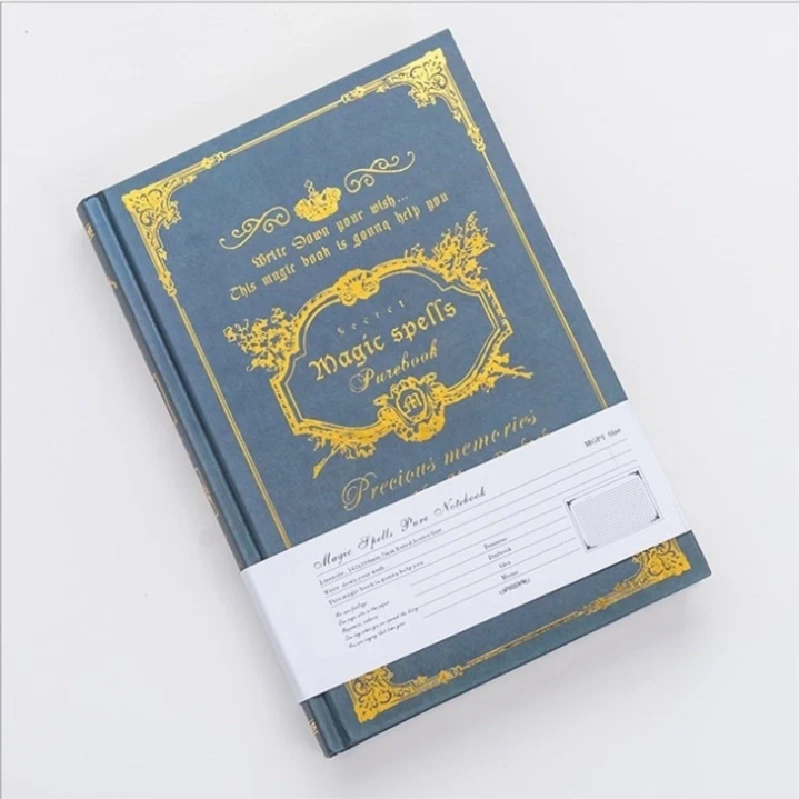 Spell Book - Classic Paper Retro Notebook (Green)
