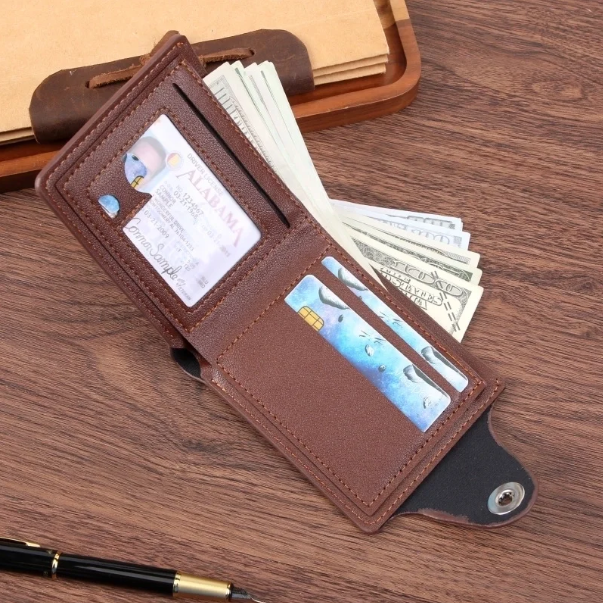 Brown Pu leather wallet