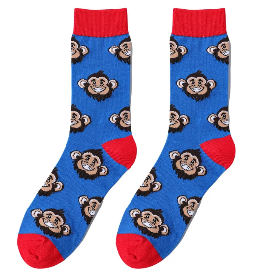 Banana Grin Crew Socks