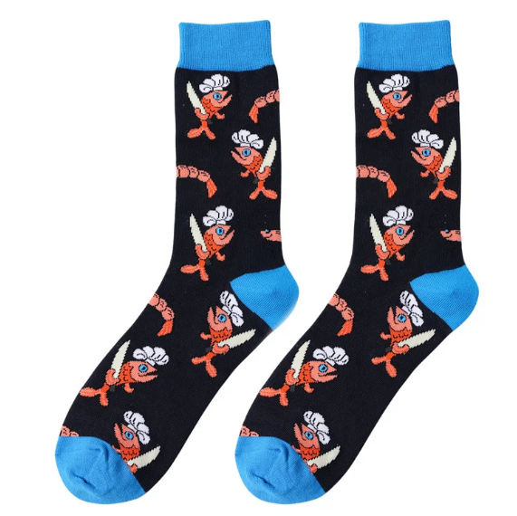 Chef Fish Crew Socks