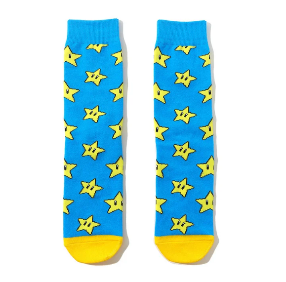 SUPER MARIO - Star Crew Socks