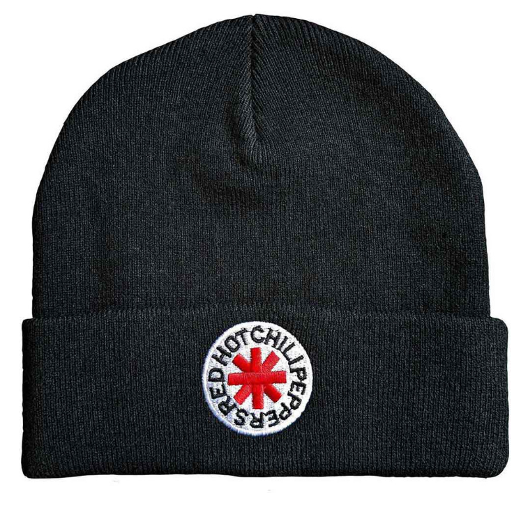 RED HOT CHILI PEPPERS - Unisex Beanie Hat: Classic Asterisk (Black)