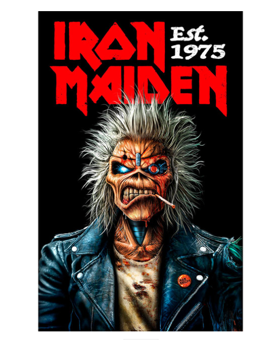 IRON MAIDEN - Iron Maiden Textile Poster: Est 1975