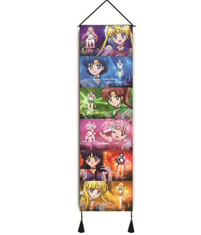 SAILOR MOON - Characters Tapestry Hanging Wall Art