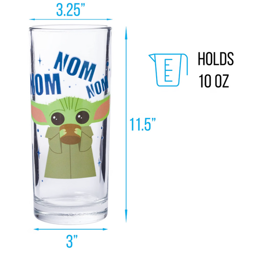 STAR WARS - 4 Pack Tumbler Glass Set, 10 Ounces