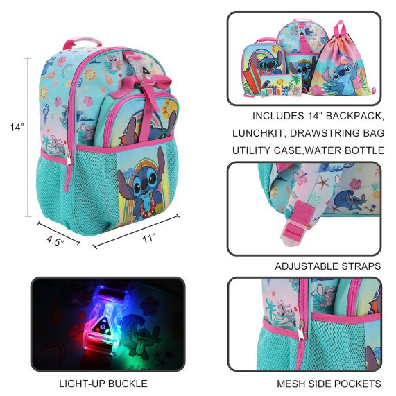 Lilo & Stitch - 4 pcs Backpack Set