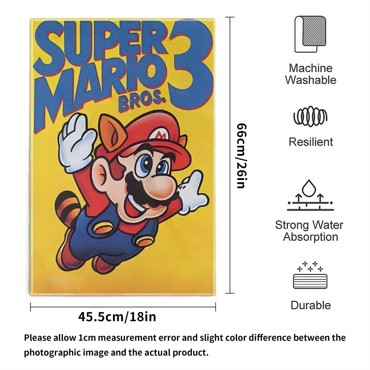 Super Mario Ultra-Soft Cartoon Towel