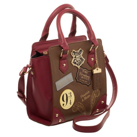 Women's Deluxe Harry Potter Hogwarts Mini 9 3/4 Handbag Purse Train Faux Leather
