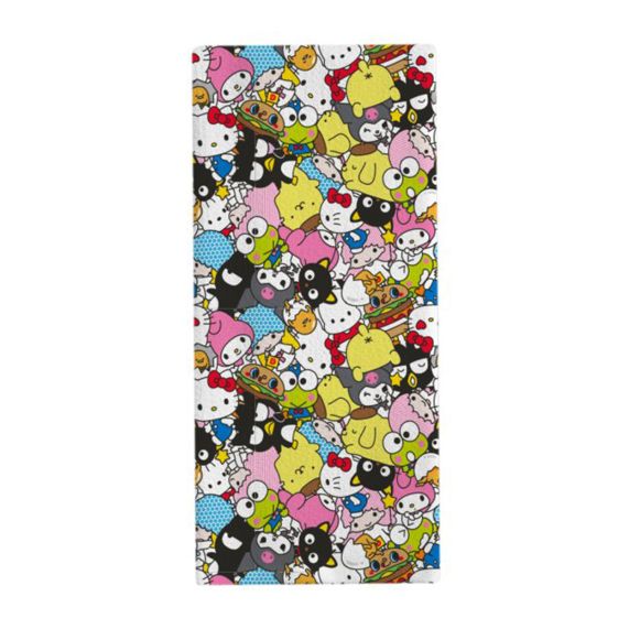 HELLO KITTY - Sanrio Characters All over Pattern 19 x 25 inches Cotton Towel