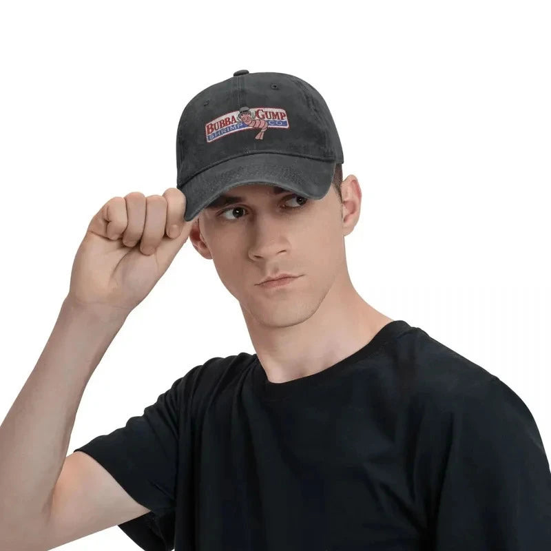 Bubba Gump Shrimp Co. Vintage Black Baseball Cap- Adjustable Fit
