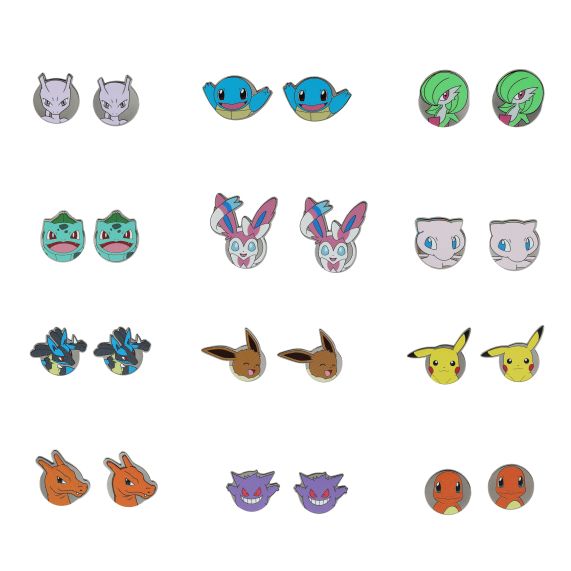 POKEMON - Generation One 12 Pair Earring Set