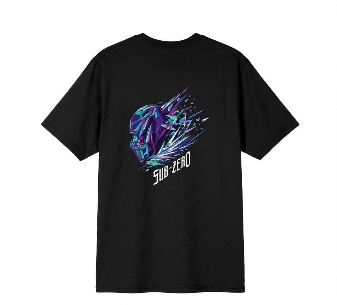MORTAL KOMBAT - Sub-Zero Morta Kombat Double Hit T-Shirt (front and back print)