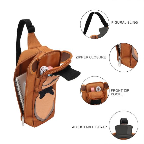 FIVE NIGHTS AT FREDDY'S - Crossbody Sling Bag With Adjustable Strap