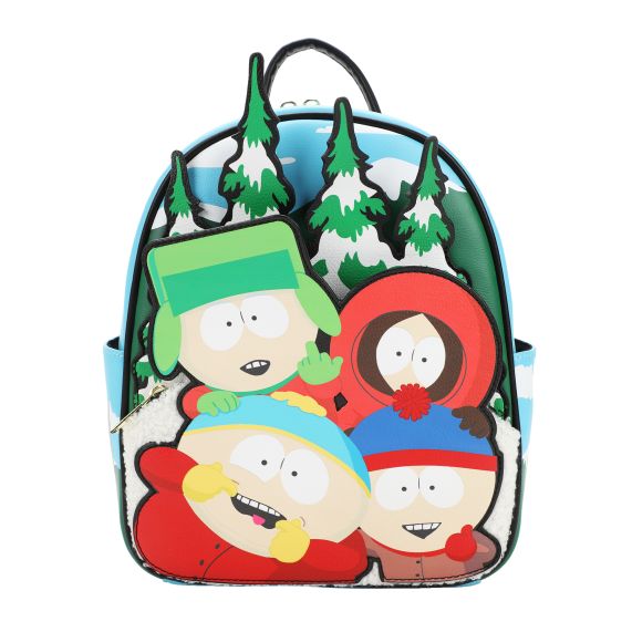 geeky mini backpacks South Park 3-D Applique Characters 11" Mini Backpack – Geek Bouteek