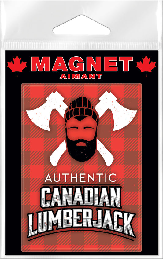 Authentic Canadian Lumberjack Carded Magnet