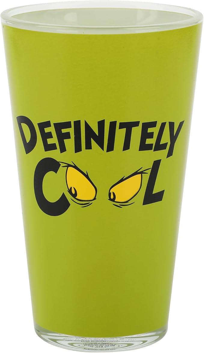 The Grinch Faces 16 oz Glass Set of 4