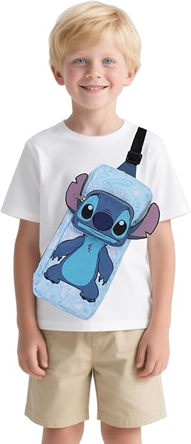 LILO & STITCH - Crossbody Sling Bag With Adjustable Strap