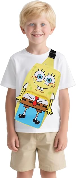 SPONGEBOB - Crossbody Sling Bag With Adjustable Strap