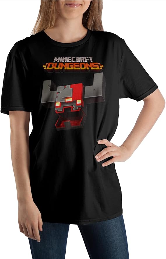 MINECRAFT - Dungeons RS Monstrosity Head Black T-shirt