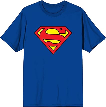 SUPERMAN - Logo Adult Royal Blue T-shirt