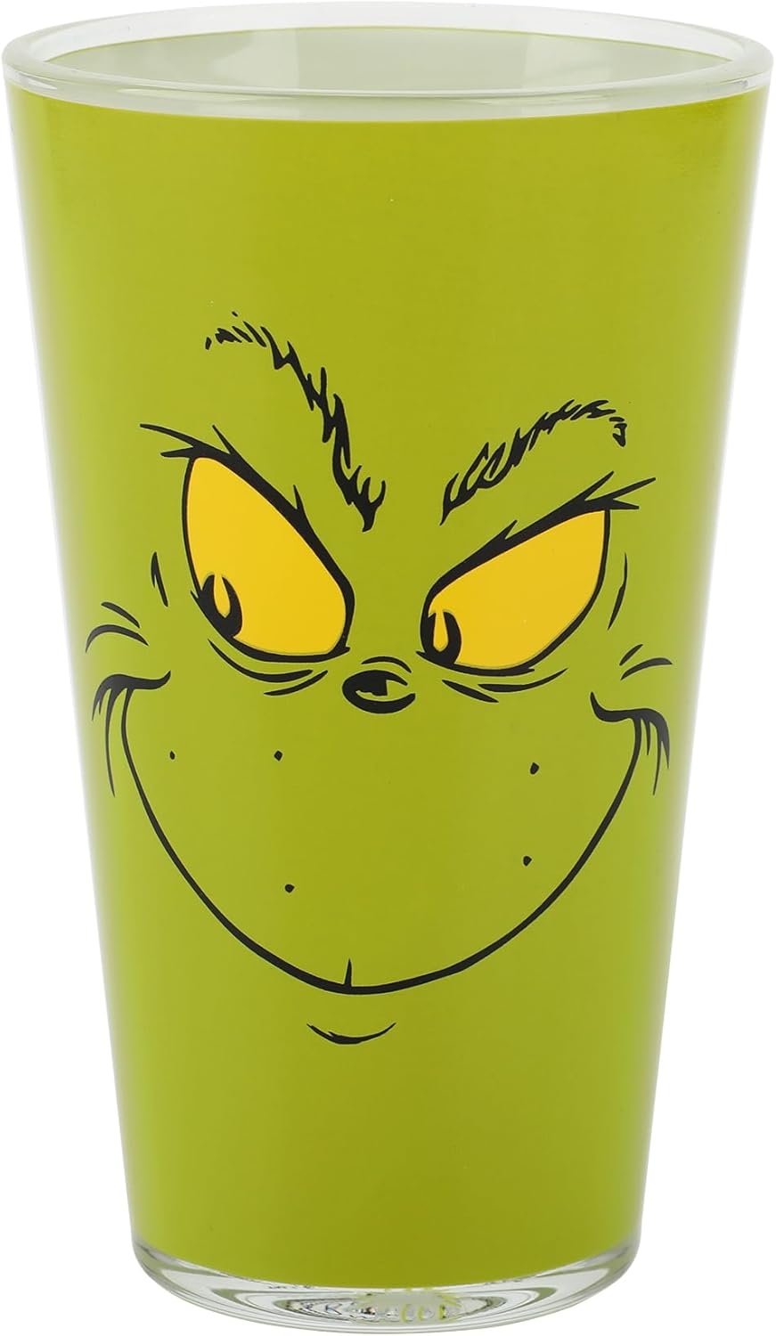 The Grinch Faces 16 oz Glass Set of 4