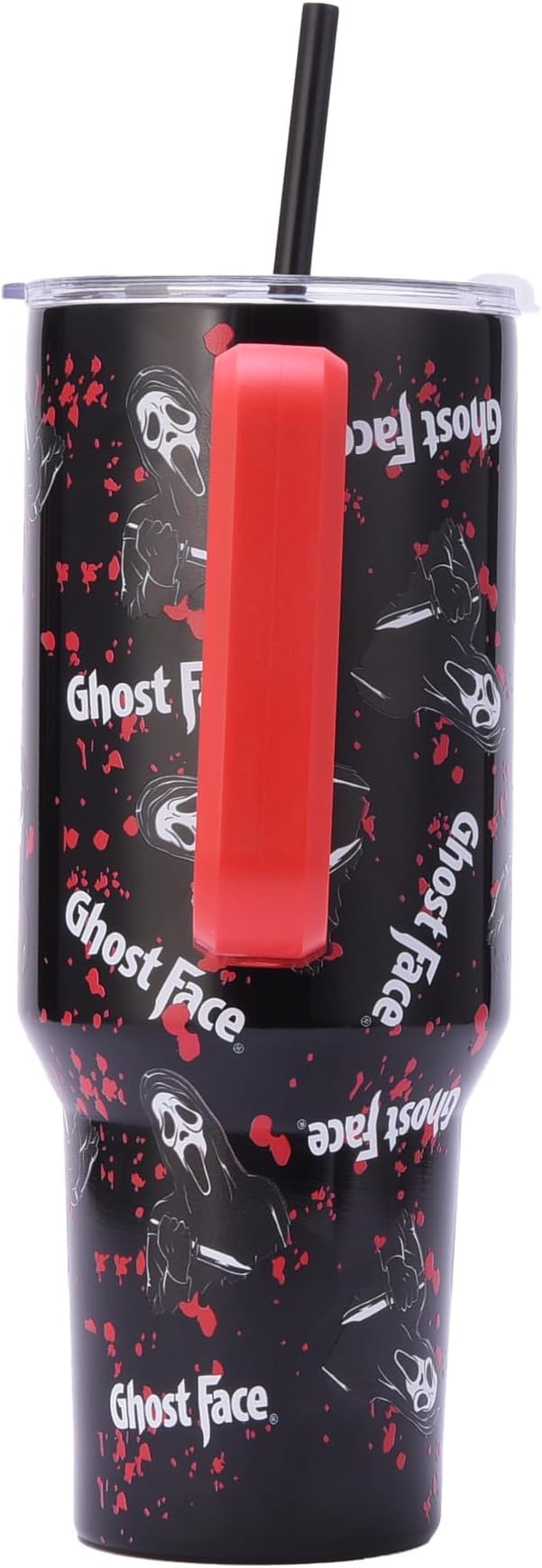GHOSTFACE - Ghostface Blood Splatter 40oz Stainless Steel Tumbler with Bag