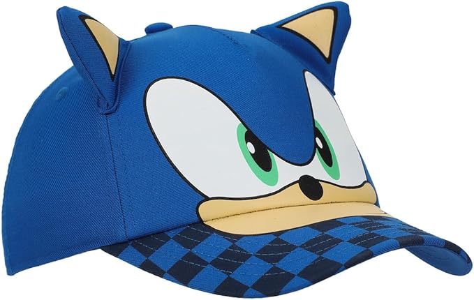 SONIC - 3D Ears Checkered Youth Snapback