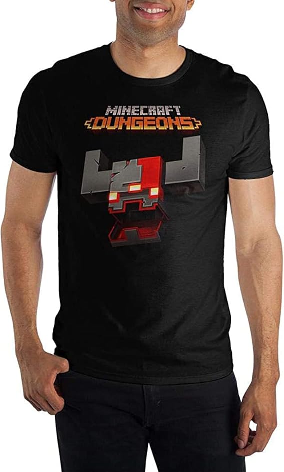 MINECRAFT - Dungeons RS Monstrosity Head Black T-shirt