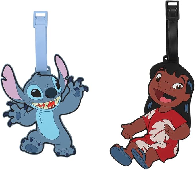 LILO & STITCH - Lilo & Stitch Molded Rubber Luggage Tag 2pc Set