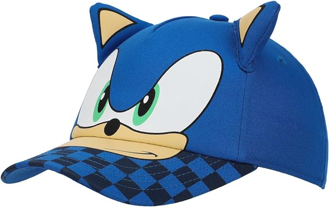 SONIC - 3D Ears Checkered Youth Snapback