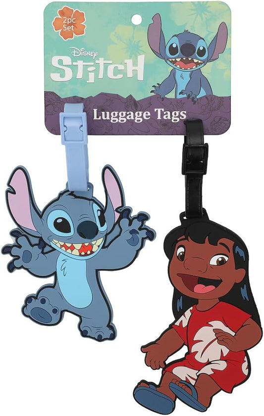 LILO & STITCH - Lilo & Stitch Molded Rubber Luggage Tag 2pc Set