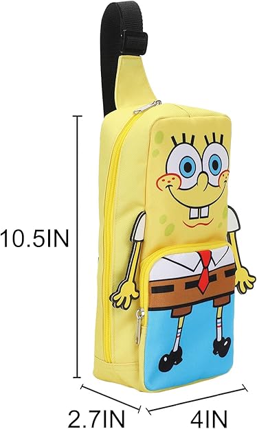 SPONGEBOB - Crossbody Sling Bag With Adjustable Strap