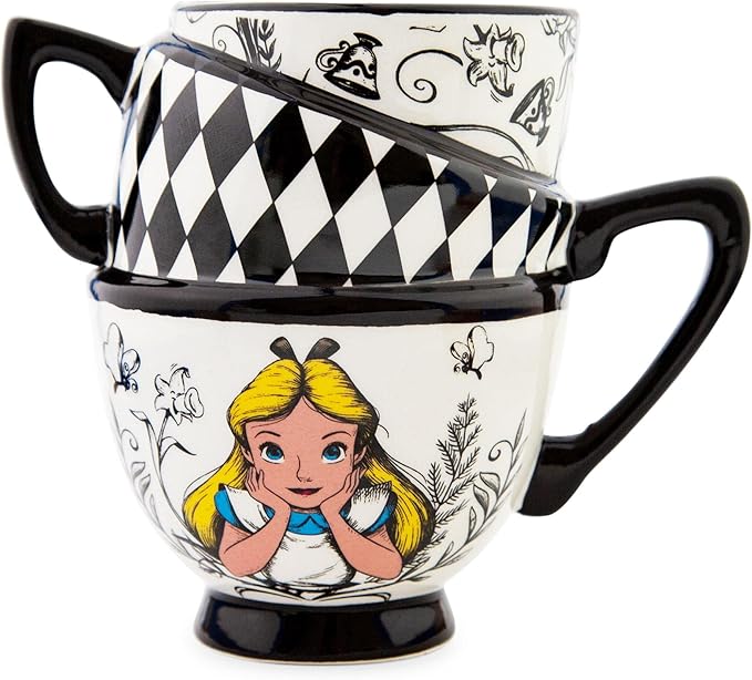 ALICE IN WONDERLAND - Disney Alice in Wonderland Stacked Teacups Sculpted Ceramic Mug