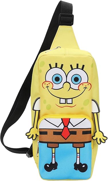 SPONGEBOB - Crossbody Sling Bag With Adjustable Strap