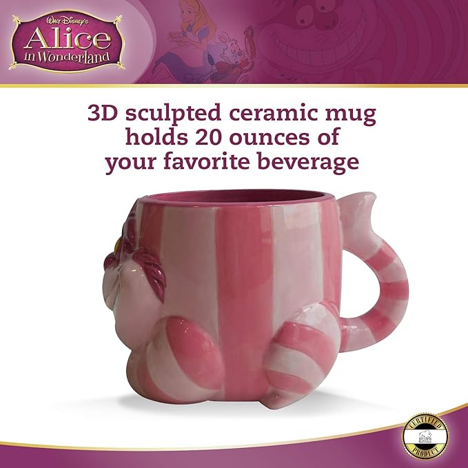 ALICE IN WONDERLAND - Alice in Wonderland 3D Shaped Mug – Cheshire Cat